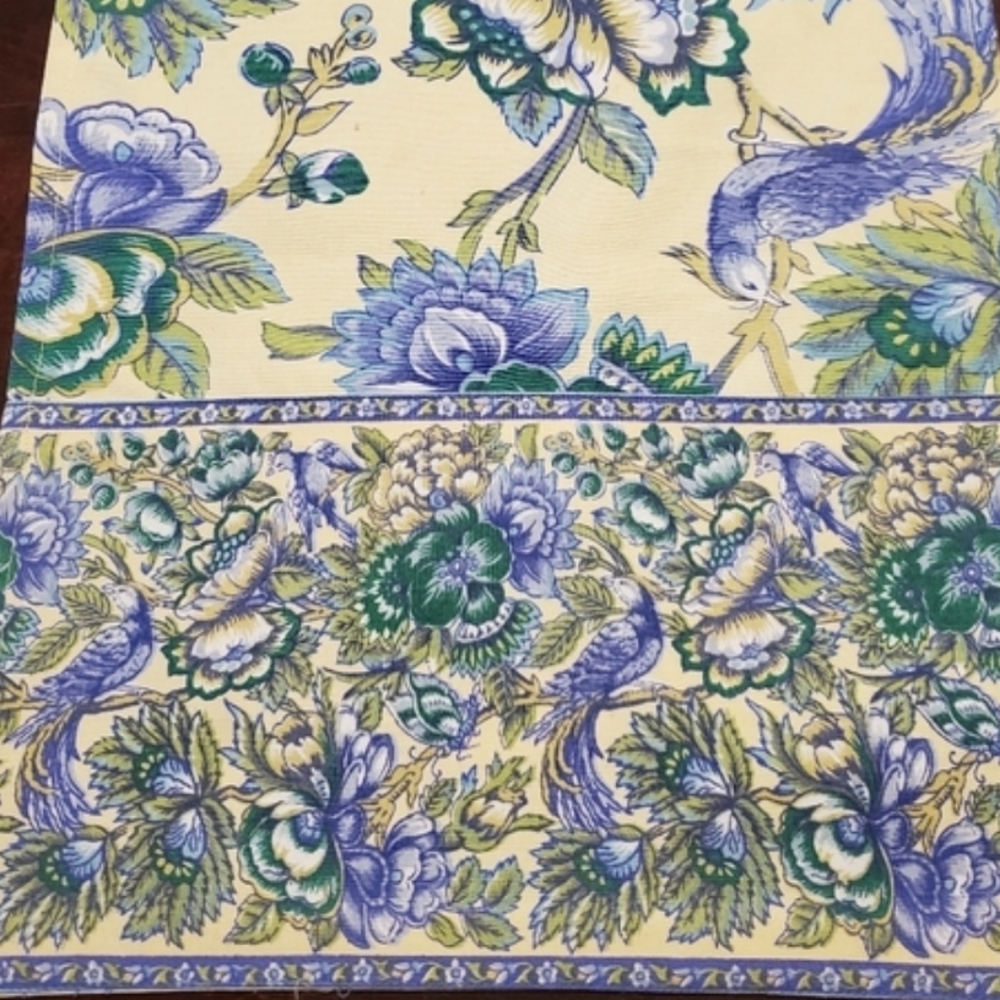 April Cornell Birds And Flowers Table Runner